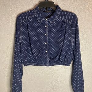Polka dot drop top